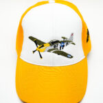 P-51D Mustang Sarı Nakış İşli Şapka
