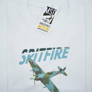 SPITFIRE TASARIM BASKILI BEYAZ TSHIRT