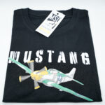 P-51D MUSTANG TASARIMLI SİYAH TSHIRT
