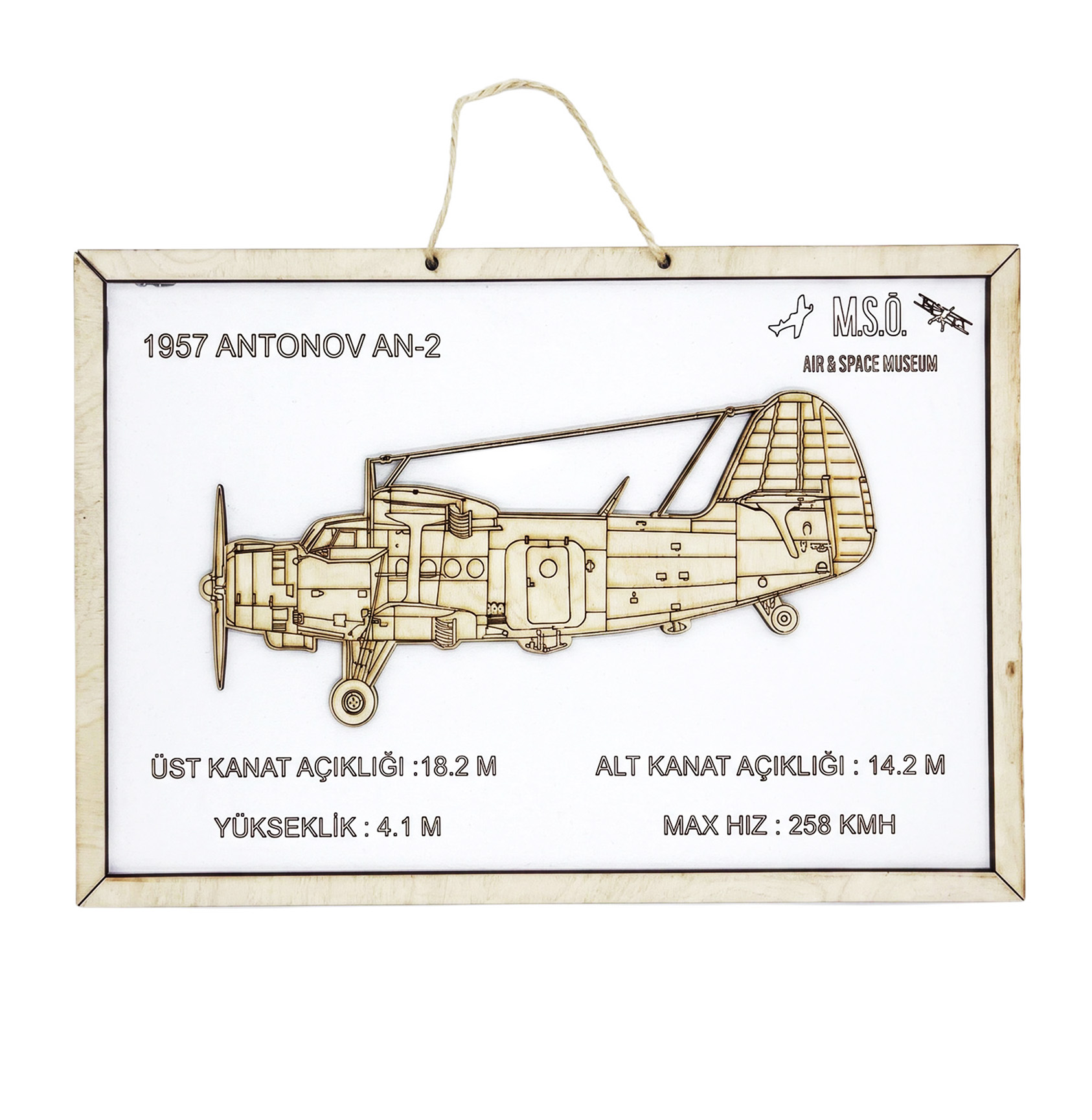 LAZER GRAVÜR TABLO- ANTONOV- AN2