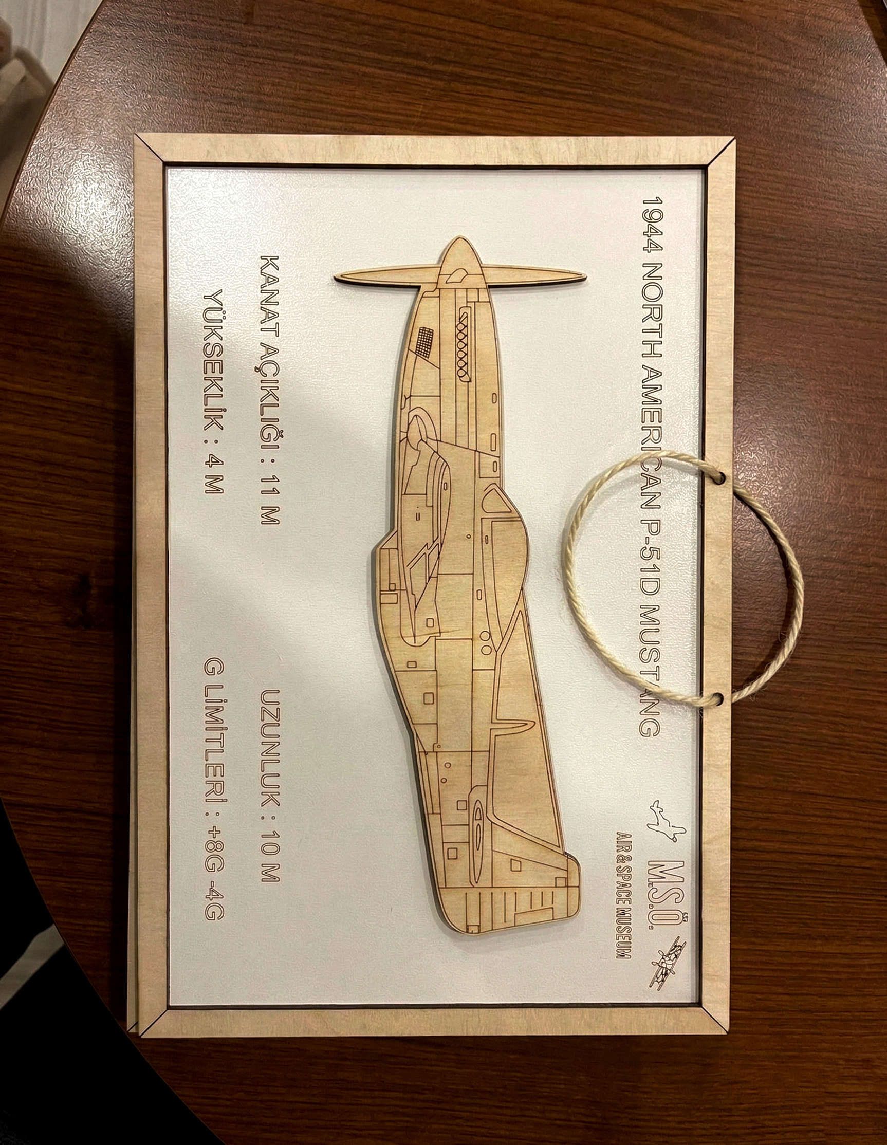 LAZER GRAVÜR TABLO- MUSTANG