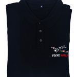 TSHIRT- POLO YAKA SİYAH FOCKE WULF 190 TASARIMLI